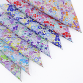CraftsFabrics 2.5'' x 44'' Floral & Checkered 42Pcs Charm Pack 100% Cotton Pre-Cut Fabric for Quilting, Scrapbooking, Sewing, Patchwork